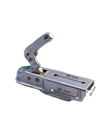 SFP BOITIER D'ATTELAGE NON FREINÉ 750 KG POUR TIMON 60 MM PERÇAGE CROISÉ