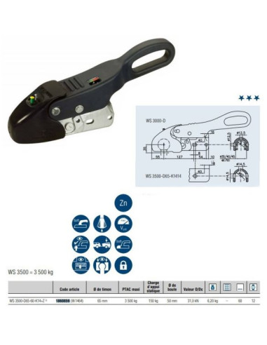WINTERHOFF STABILISATEUR WS3500 PTC 3,5 T POUR...