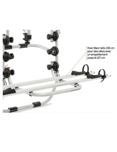 PORTE VÉLO SUR HAYON DE VAN / 2 VÉLOS ÉLECTRIQUES