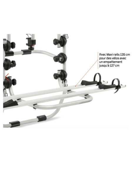PORTE VÉLO SUR HAYON DE VAN / 2 VÉLOS ÉLECTRIQUES
