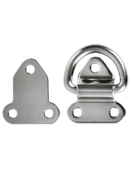 DEMI ANNEAU RABATTABLE AVEC CONTREPLAQUE (ANNEAU DIM.EXT. 56 X 43 MM)