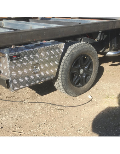 COFFRE ALUMINIUM SOUS CHASSIS 60L DIMENSIONS...