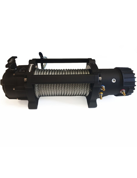 TREUIL ÉLECTRIQUE DE TRACTION 12V À CÂBLE CAPACITÉ 13000 LBS - 5,9 T ETANCHE IP6