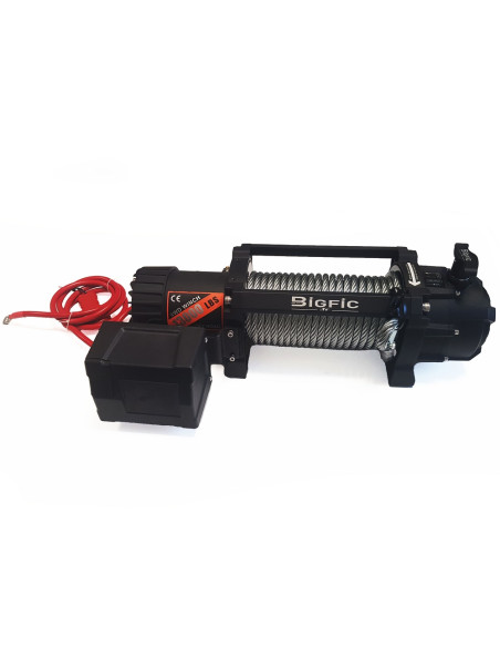 TREUIL ÉLECTRIQUE DE TRACTION 12V À CÂBLE CAPACITÉ 13000 LBS - 5,9 T ETANCHE IP6
