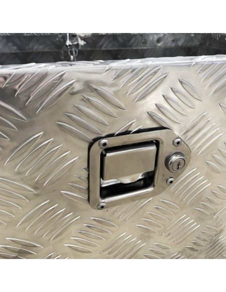 COFFRE ALUMINIUM RAPÈZE 80L DIM. 720/420 X 390 X 365 MM (dernières unités)