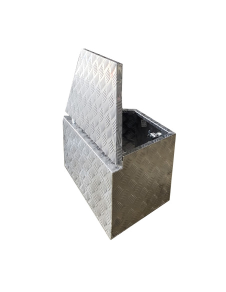 COFFRE ALUMINIUM RAPÈZE 80L DIM. 720/420 X 390 X 365 MM (dernières unités)