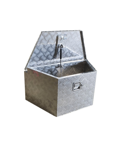 COFFRE ALUMINIUM RAPÈZE 80L DIM. 720/420 X 390 X 365 MM (dernières unités)