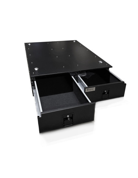 COFFRE RANGEMENT 2 TIROIRS 210L DIM. 970X1380X270MM PL COUL (dernières unités)