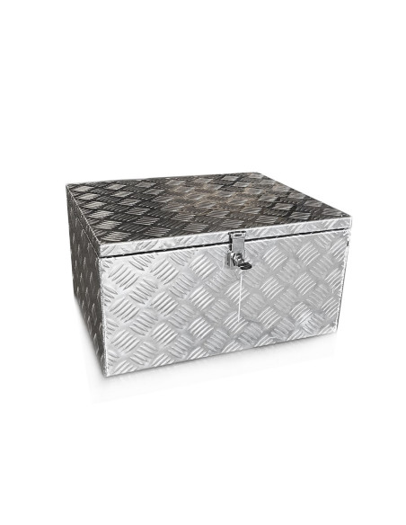 SECONDE VIE - COFFRE ALUMINIUM 70L DIM. 550 X 450 X 290 MM AVEC GRILLE AÉRATION