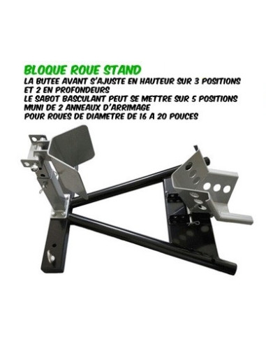 BLOQUE ROUE MOTO RENFORCÉ POUR ROUE Ø 13" À 17"