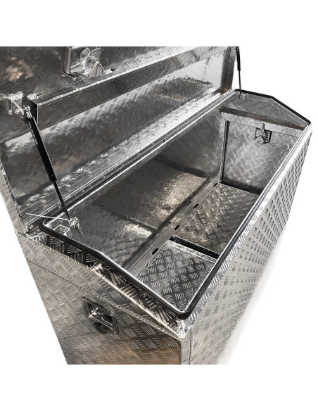 COFFRE ALUMINIUM 3 OUVERTURES-DOUBLE PL.COULISSANTS 1400X530X750MM (Der. Unités)