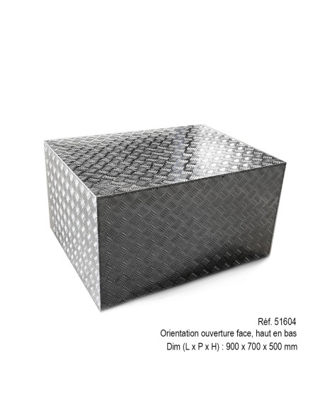 COFFRE ALUMINIUM OUVERTURE FACE 300L DIM. 500 X 700 X 900 MM