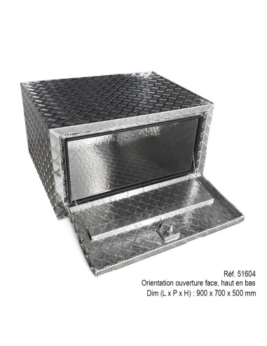 COFFRE ALUMINIUM OUVERTURE FACE 300L DIM. 500 X...