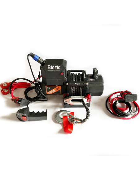 PACK TREUIL ÉLECTRIQUE 12V 3T + COFFRE ALUMINIUM MOYEN MODÈLE POUR BATTERIE