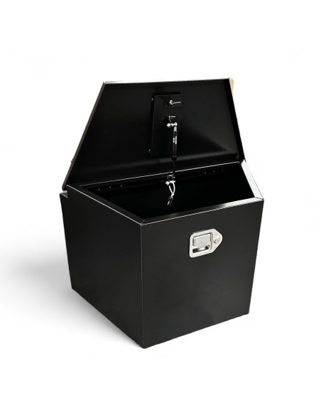 COFFRE ALUMINIUM DE REMORQUE TRAPEZE 95L DIM. 720/400 X 380 X 460 MM