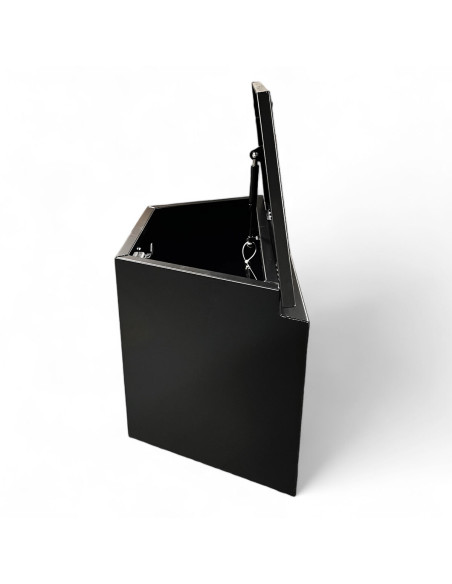 COFFRE ALUMINIUM DE REMORQUE TRAPEZE 95L DIM. 720/400 X 380 X 460 MM