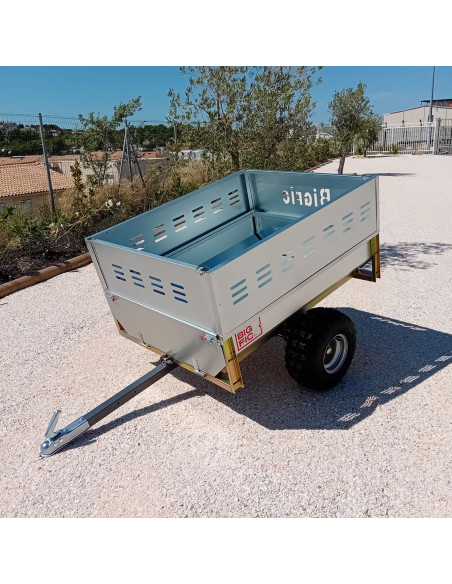 REMORQUE AGRICOLE QUAD BASCULANTE PTC 480 KG