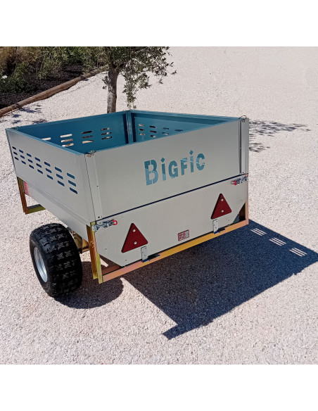 REMORQUE AGRICOLE QUAD BASCULANTE PTC 480 KG