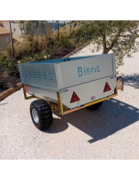 REMORQUE AGRICOLE QUAD BASCULANTE PTC 480 KG