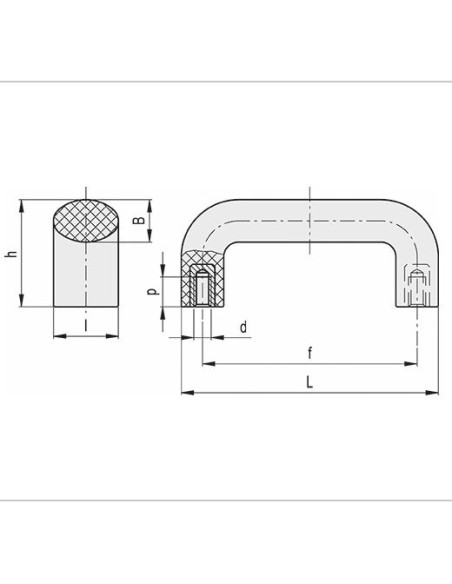 POIGNEE ETRIER 138X30 MM