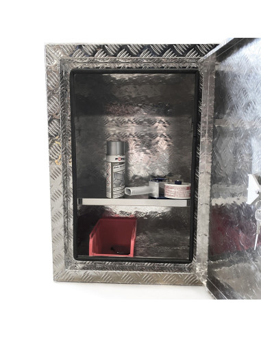 ETAGERE ALUMINIUM FIXE POUR COFFRE (L X P) 500...