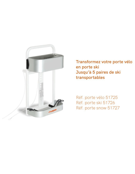 ADAPTATEUR SKI POUR PORTE VÉLO RÉF. 51725