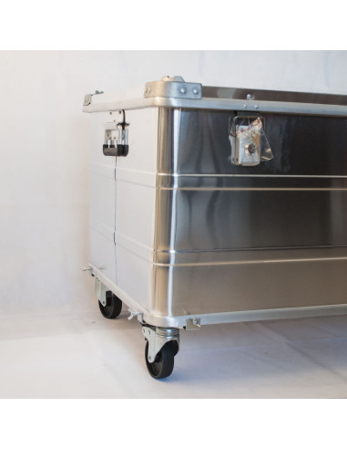 KIT DE 4 ROULETTES POUR CONTENEURS ALUMINIUM LEGER