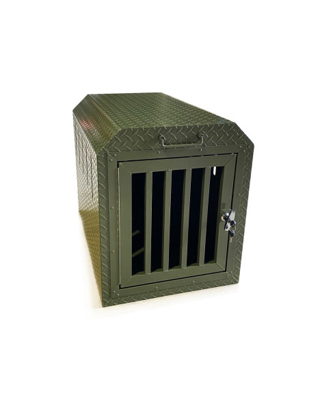 COFFRE ALUMINIUM POUR TRANSPORT DE CHIEN 550 X 850 X 650 MM