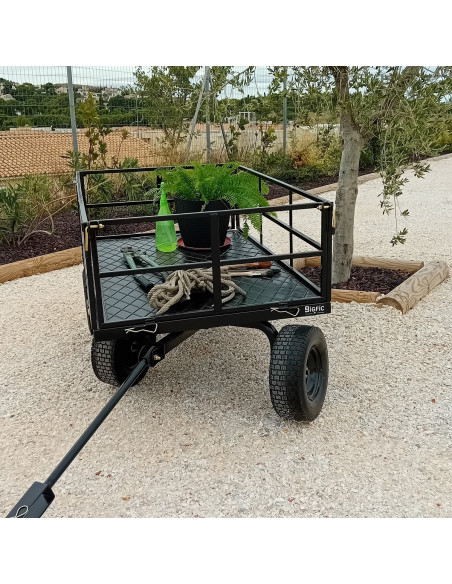 CHARIOT DE MANUTENTION 4 ROUES PLEINES CAPACITÉ MAX 400 KG