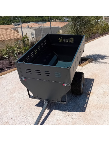 REMORQUE QUAD SIMPLE ESSIEU PTC 650 KG