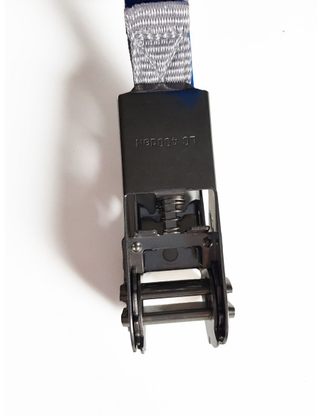 SANGLE D'ARRIMAGE À CLIQUET INOX 6 M CAPACITÉ 800 KG