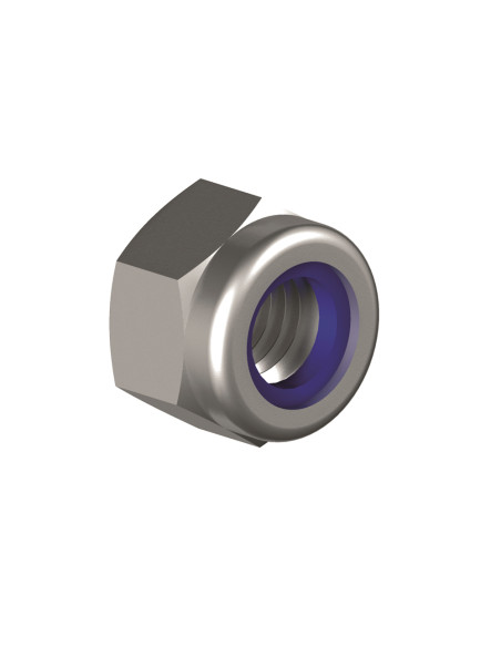 ECROU HEXAGONAL AUTOFREINÉ DIN 985, INOX A2 M5 - dernières unités