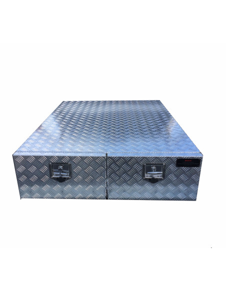 COFFRE ALUMINIUM 2 TIROIRS 150L DIMENSIONS 1000 X 1310 X 300 MM