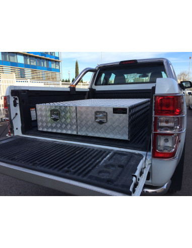 COFFRE ALUMINIUM 2 TIROIRS 150L DIMENSIONS 1000...