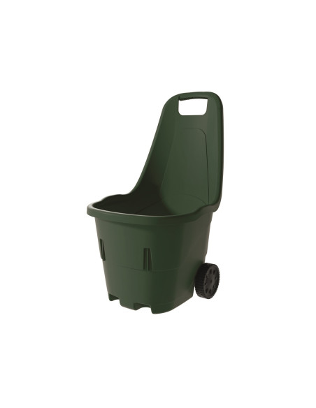 CHARIOT DE JARDIN POLYPROPYLENE VERT AVEC ROUES