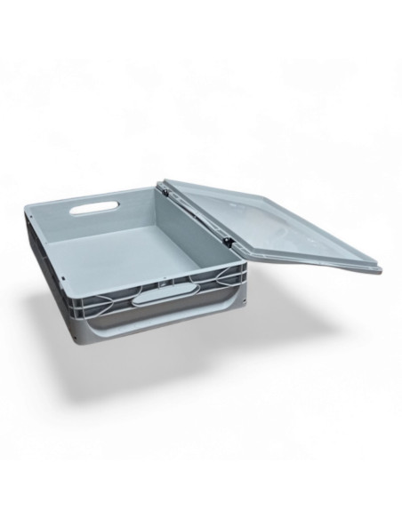 BAC DE RANGEMENT GRIS CLAIR DIM. 600X400X120 MM