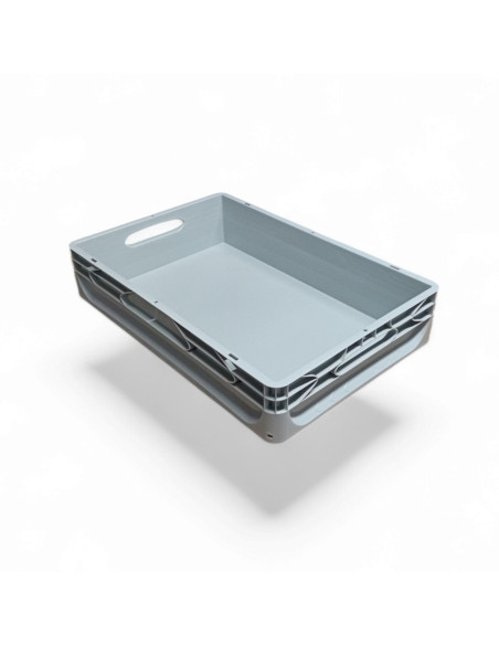 BAC DE RANGEMENT GRIS CLAIR DIM. 600X400X120 MM