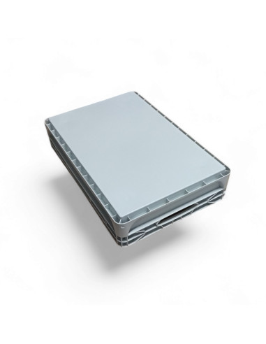 BAC DE RANGEMENT GRIS CLAIR DIM. 600X400X120 MM