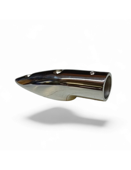 EMBOUT FEMELLE DE MAIN COURANTE POUR TUBE 22 MM, INOX POLI AISI 316