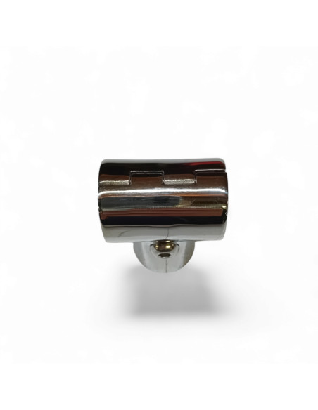 RACCORD EN T 90 ° AVEC CHARNIERE POUR TUBE DE 25 MM, INOX POLI AISI 316