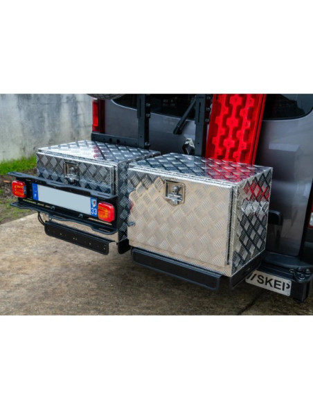 COFFRE ALUMINIUM 100L DIM. 600 X 455 X 455 MM