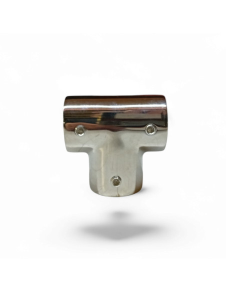 RACCORD EN T 90 ° POUR TUBE DE 25 MM, INOX POLI AISI 316