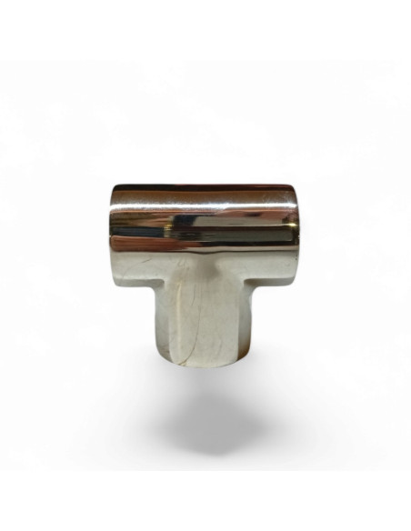 RACCORD EN T 90 ° POUR TUBE DE 25 MM, INOX POLI AISI 316