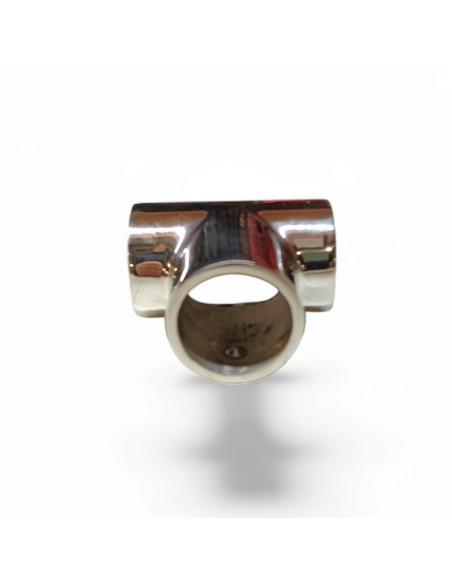 RACCORD EN T 90 ° POUR TUBE DE 25 MM, INOX POLI AISI 316