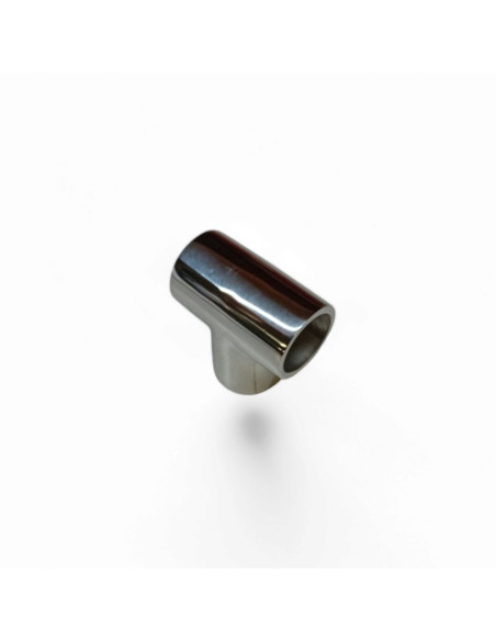 RACCORD EN T 90 ° POUR TUBE DE 22 MM, INOX POLI AISI 316