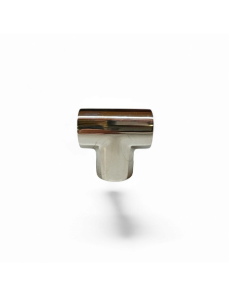RACCORD EN T 90 ° POUR TUBE DE 22 MM, INOX POLI AISI 316