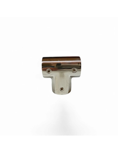 RACCORD EN T 90 ° POUR TUBE DE 22 MM, INOX POLI...