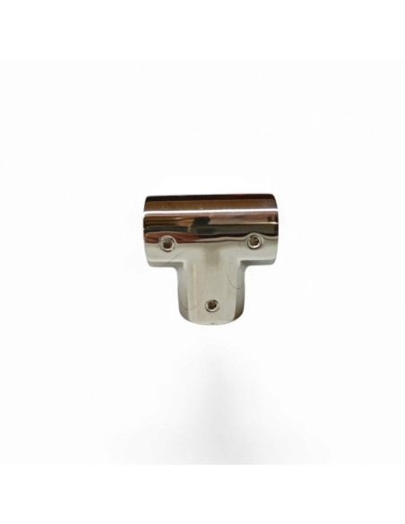 RACCORD EN T 90 ° POUR TUBE DE 22 MM, INOX POLI AISI 316