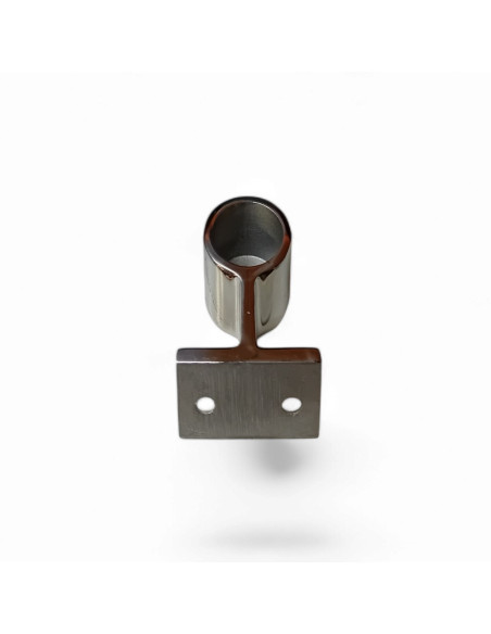 EMBOUT DE MAIN COURANTE POUR TUBE 25 MM INCLINEE A 60 °, INOX POLI AISI 316