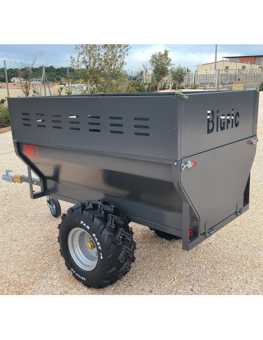 REMORQUE QUAD SIMPLE ESSIEU PTC 650 KG